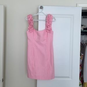Pink Seersucker Lily Dress
